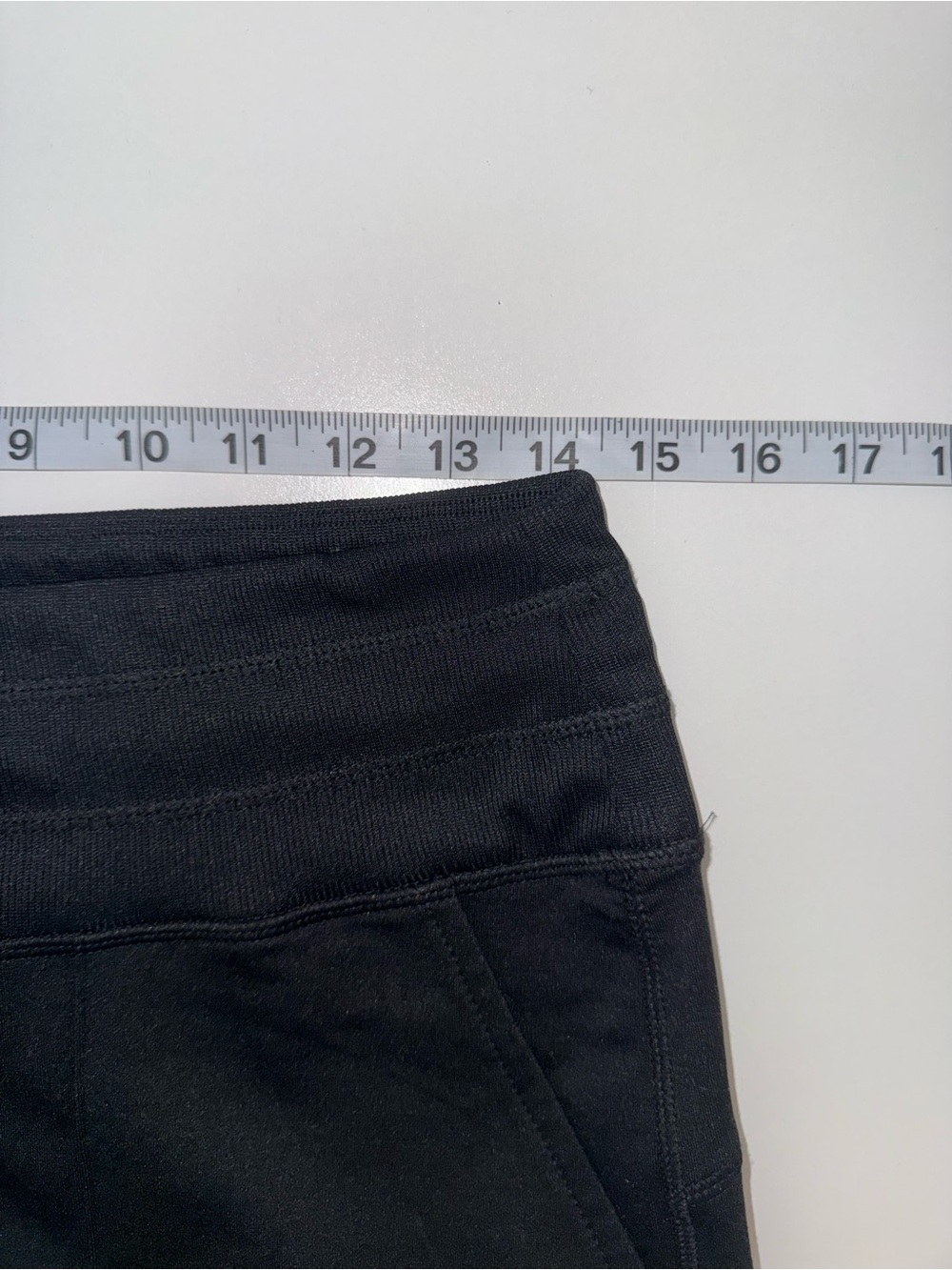 Maurices Black Fleece Lined Leggings High Rise Pocket Drawstring Medium Women’s - Picture 8 of 11